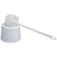 Set toaleta perie pentru WC cu suport, Lion, din plastic, alb, 36.5 x 13 CM